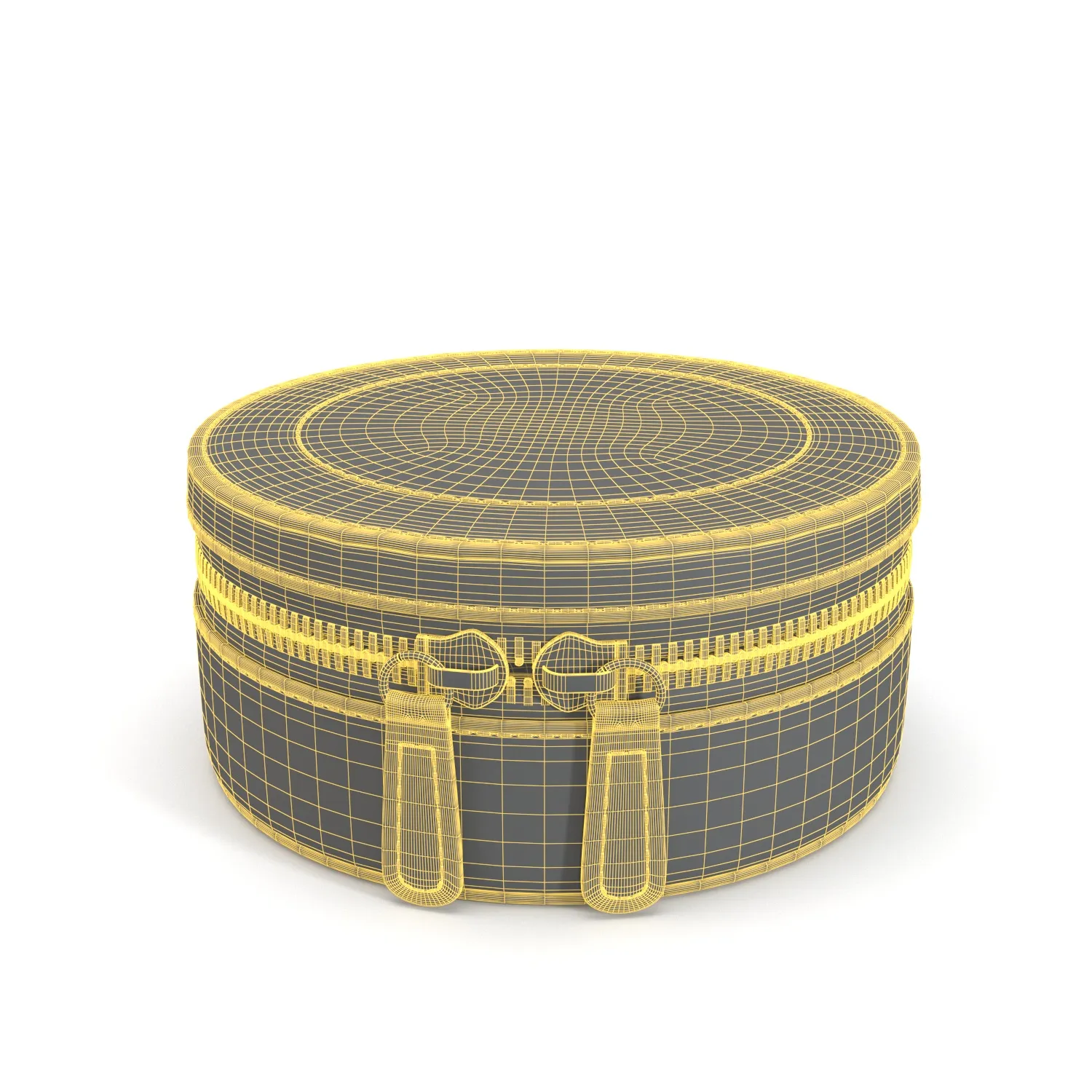 Sophia Round Zip Case PBR 3D Model_07
